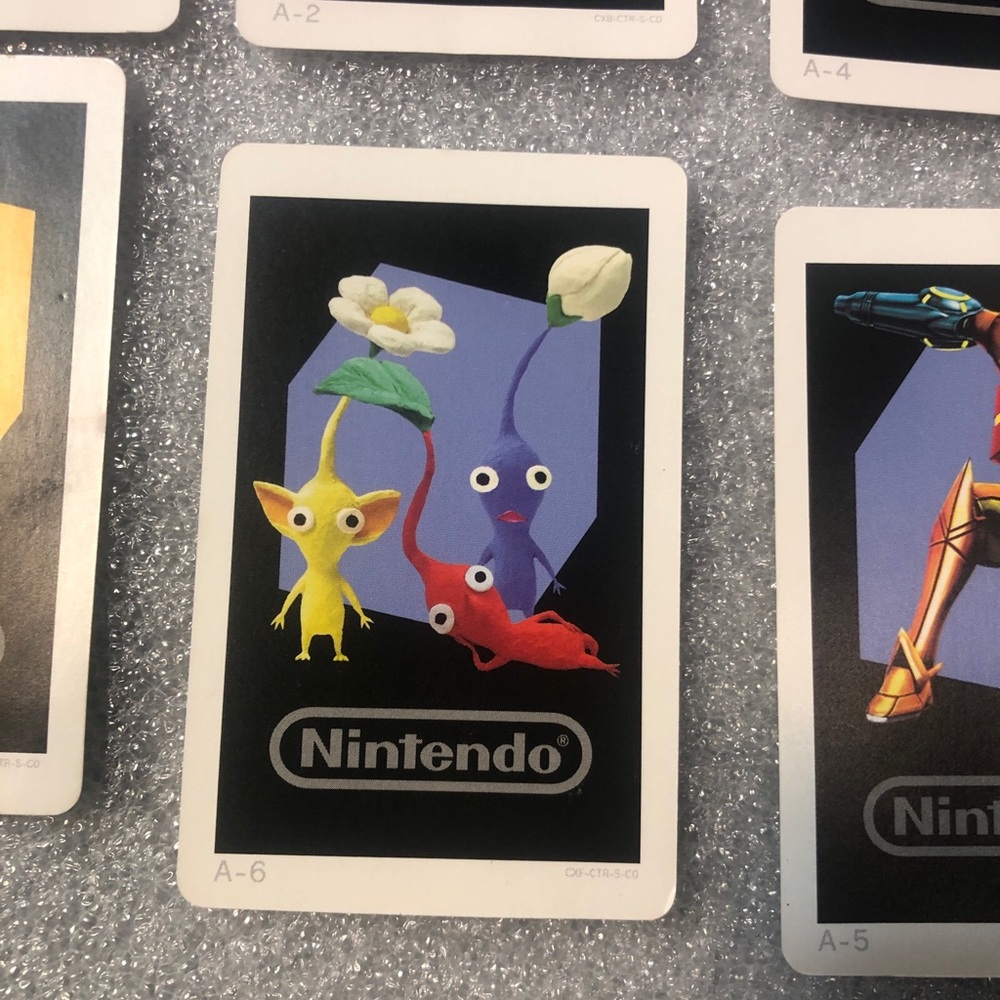 Nintendo 3DS AR Cards (Set of 6) Kirby, Link, Zelda, Samus, Mario, Pikmin - Picture 2 of 2